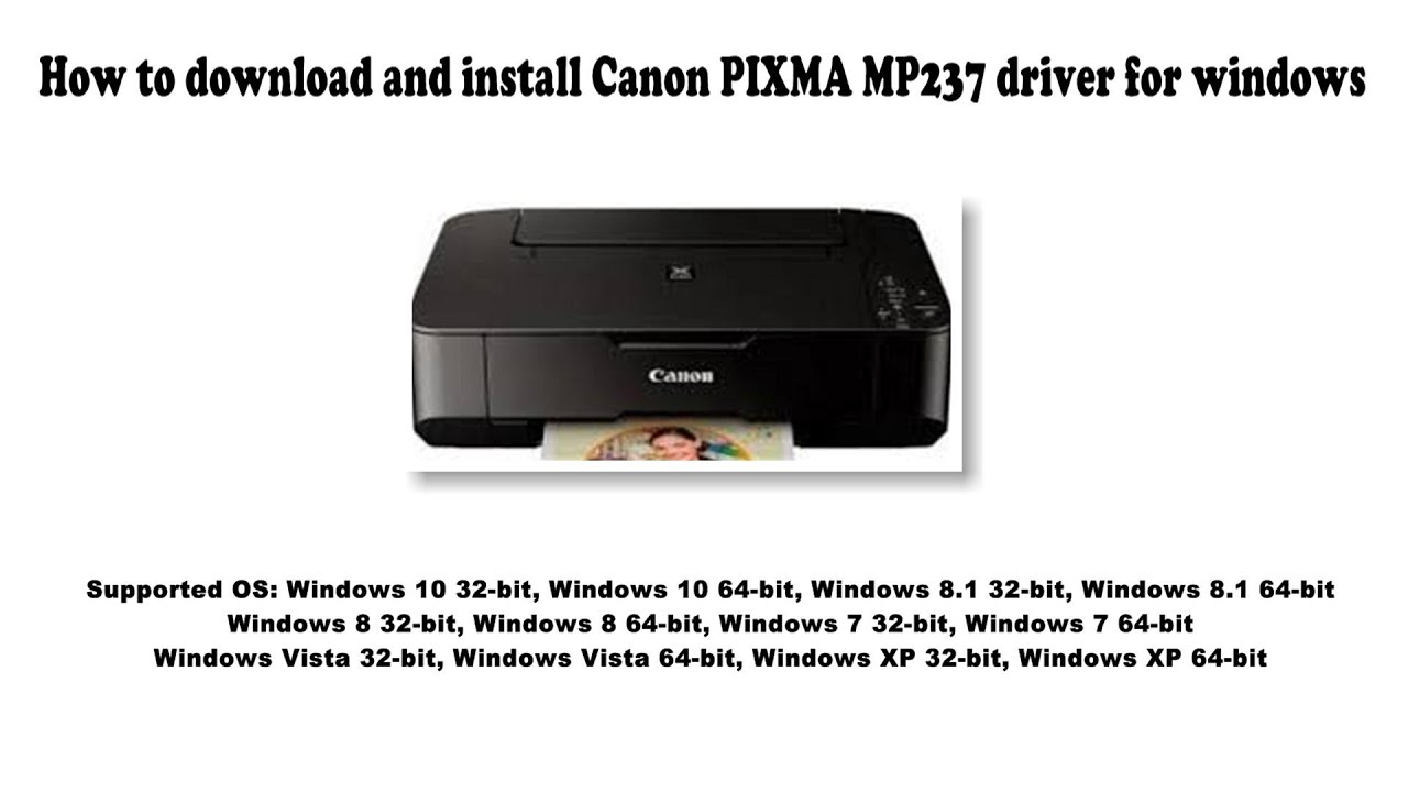 canon printer driver pixma mp237